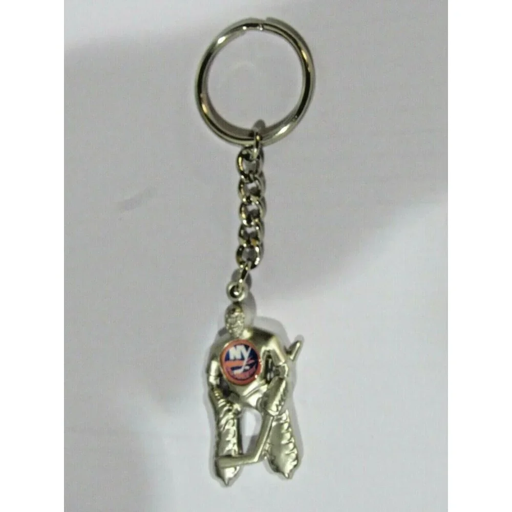 NHL New York Islanders Hockey Player Key Chain Logo on Chest